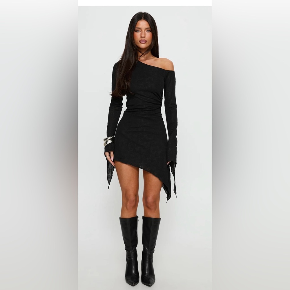 Princess Polly Black Asymmetrical Dress